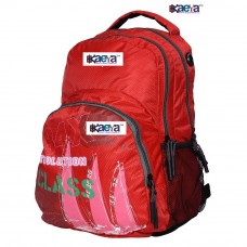 OkaeYa CMBV-3 (Designed In France) Polyester 25 L Casual/School Backpack (red)